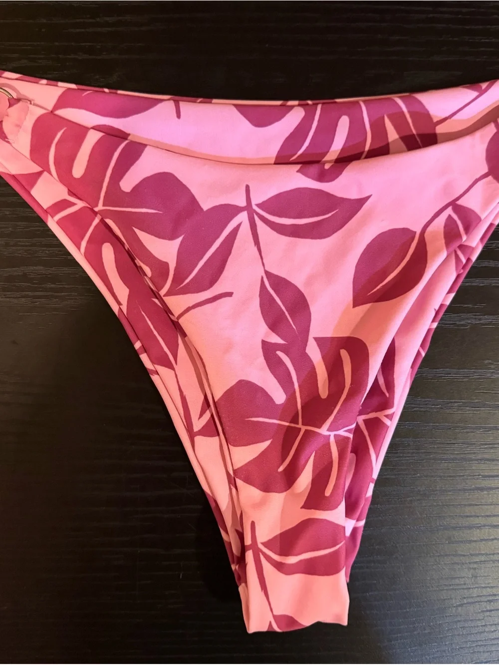 SHEIN Pink Floral Print Bikini Bottoms